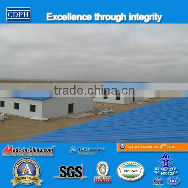 low cost light steel frame warehouse with eps panel for sale