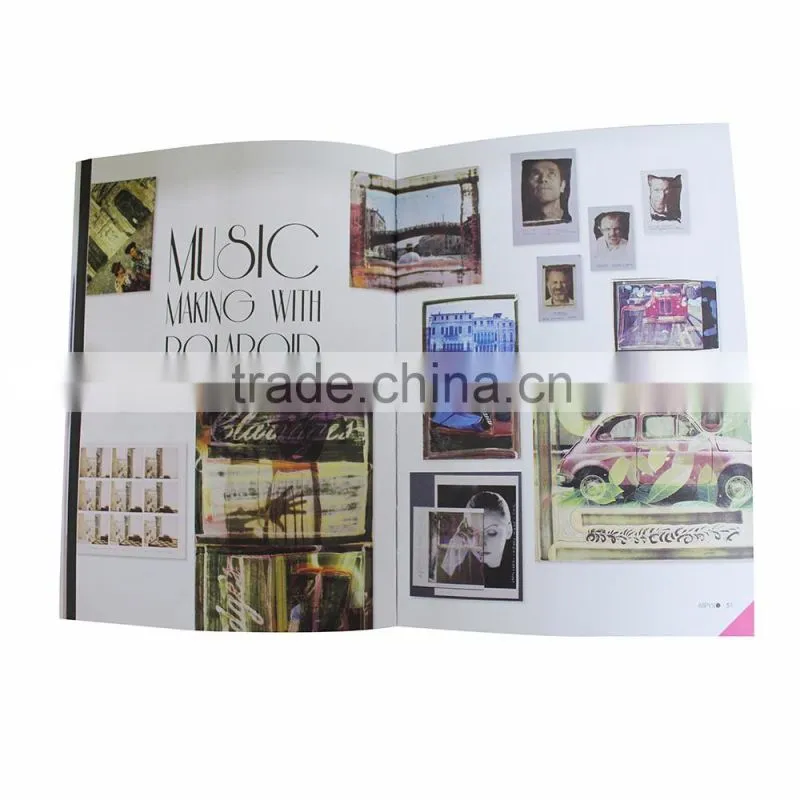 Multi-language staple magazine printing service
