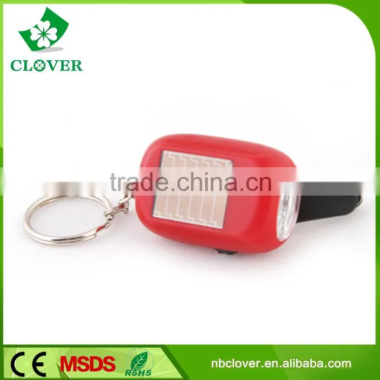 Fashionable 3 LED dynamo emergency solar hand crank flashlight
