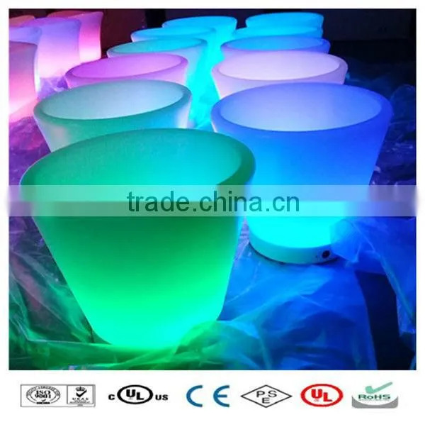 Remote control led ice bucket ice cream maker
