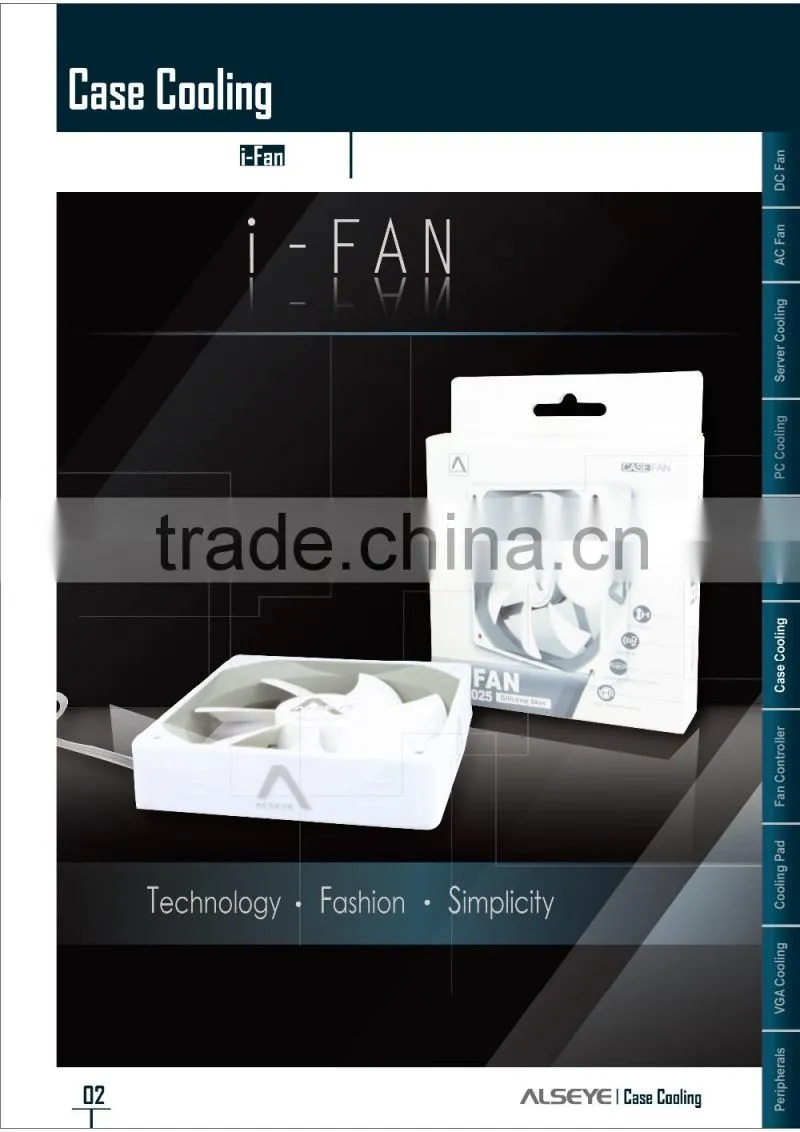 Alseye CA1001wmanufacture i-Fan gaming class computer case fan