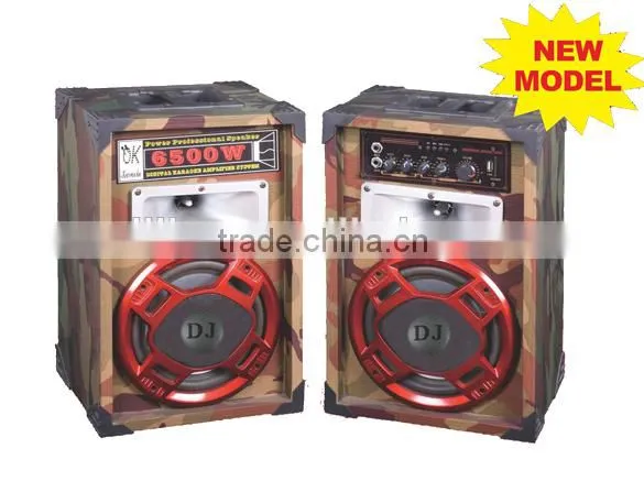 colorful portable active stage wireless bass speaker with mic input