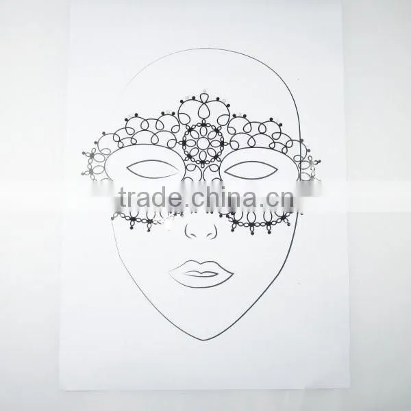 Custom animal dog water transfer full face tattoo for kids makeup face mask stickers makeup face paint supplier