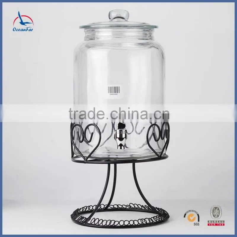 Popular High Quality Large Glass Jar Best Selling Glass Beverage Dispenser