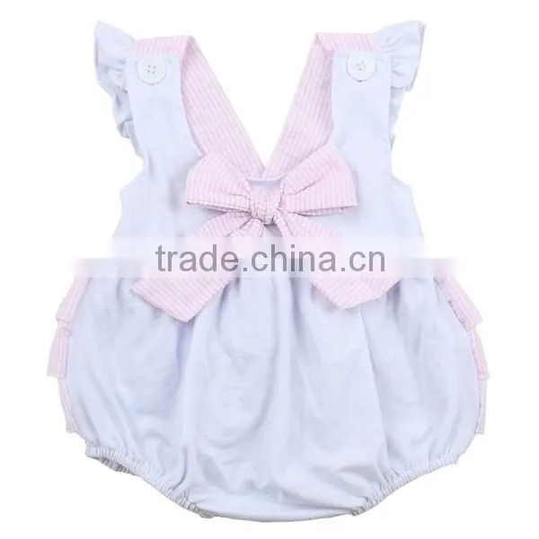 2016 wholesale children's boutique clothing oem service Newborn Rompers organic cotton baby rompers wholesale baby clothes