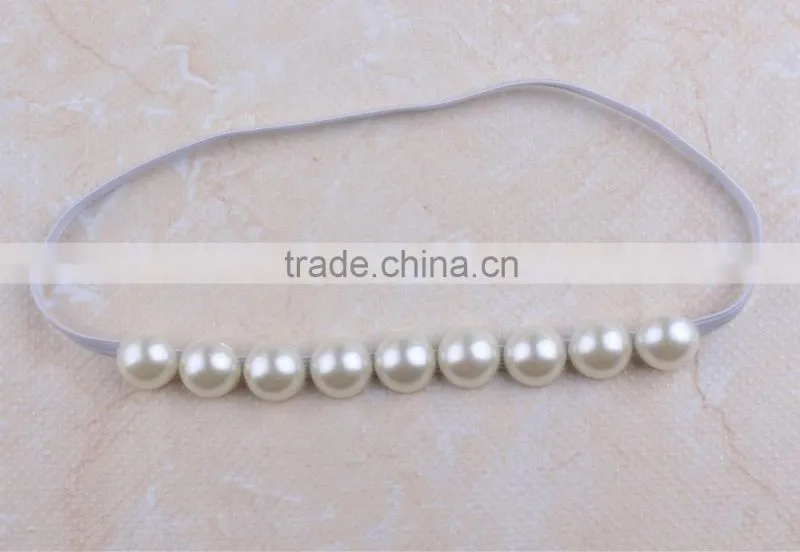 Fashion modern style women ribbon and rhinestone elastic headband, Elegant fashionable crystal stone hair band