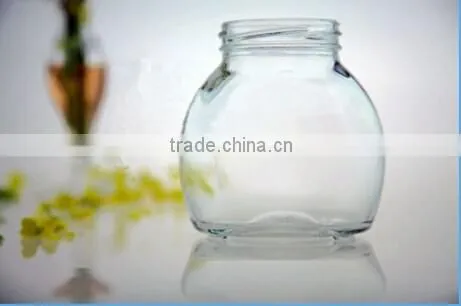 10oz 280ml clear wide mouth squat bubble glass jar / potpourri jar / wishing jar