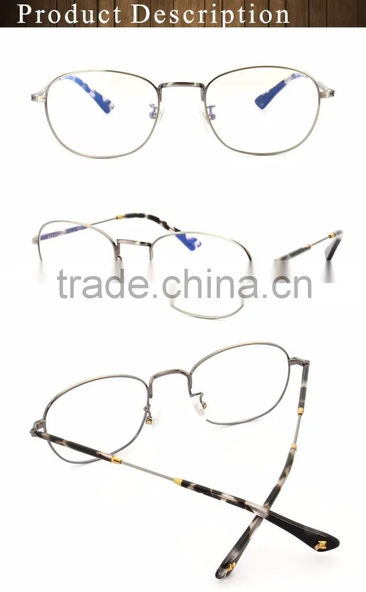 GB104 China Retro stainless steel western style reading glasses