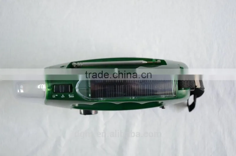 Made in China plastic ABS saving Cheap dynamo radio hand dynamo torch