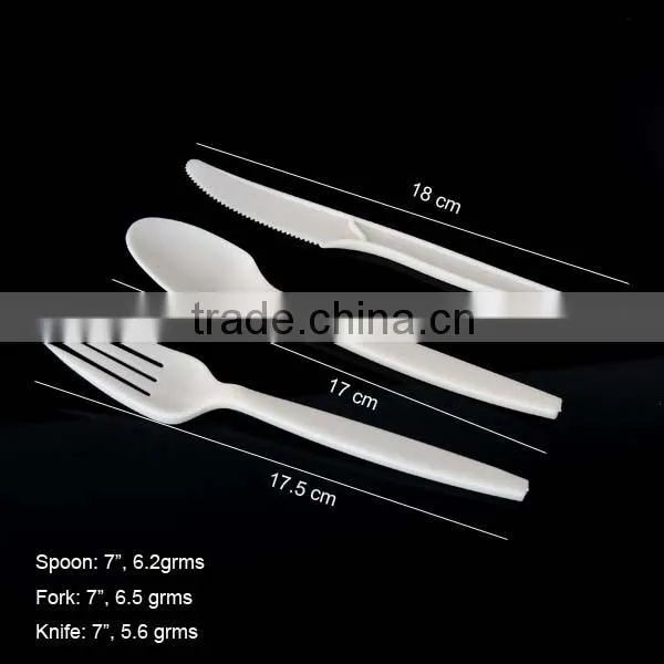 biodegradable plastic cutlery/disposable cutlery/Spoon fork knife, free samples