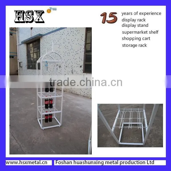 cola drink wire display rack /soft drink display /beer display standHSX-FS0041