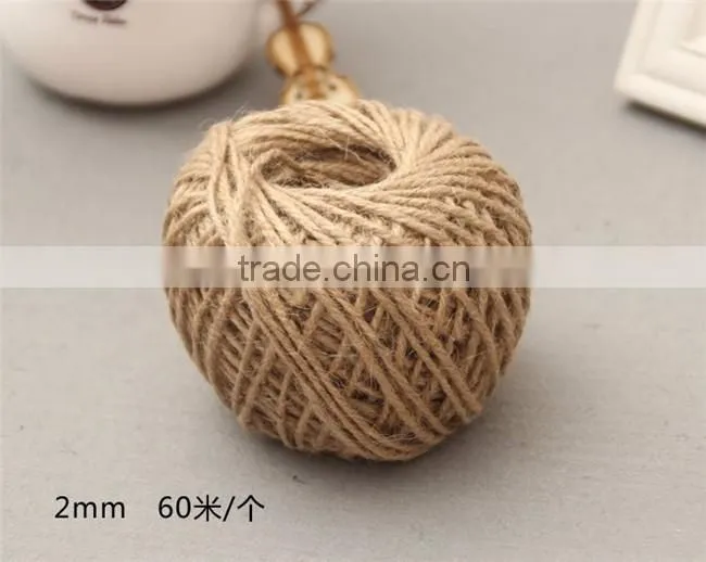 China Suppliers 1MM-3MM Natural Hemp Rope,Jute Twine,Jute Rope For Hang tag Or DIY
