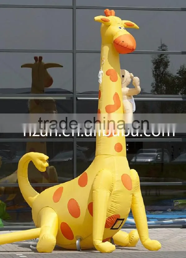 Inflatable Giraffe with Baby for Outdoor Decoration