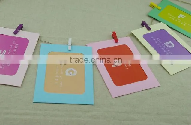 Customized handmade decorative kraft paper pictuer frame