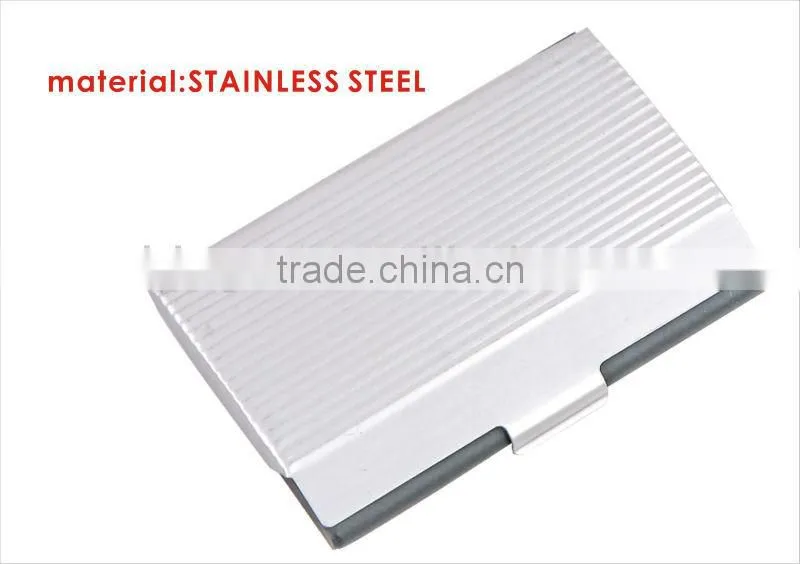 Hot sale Stainless Steel Blue Color Painted Name Card Holder/Name Card Case