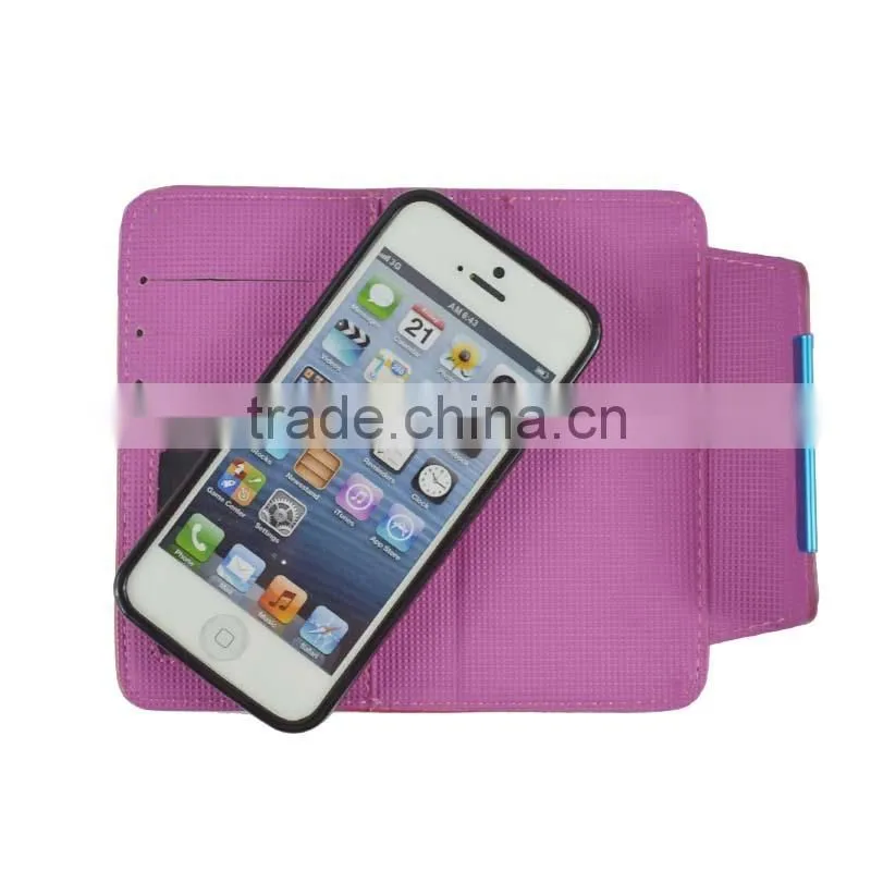 Pink 2 In 1 Magnetic Detached Leather Case For Wiko Getaway