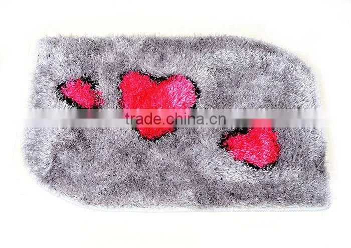 long pile shaggy silk entrance door mat