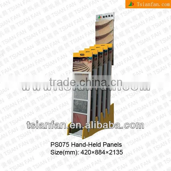 PS074 showroom wooden mdf tile display racks