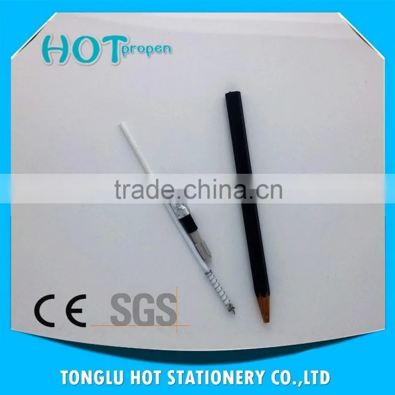 wood pencil style twist screen touch pen