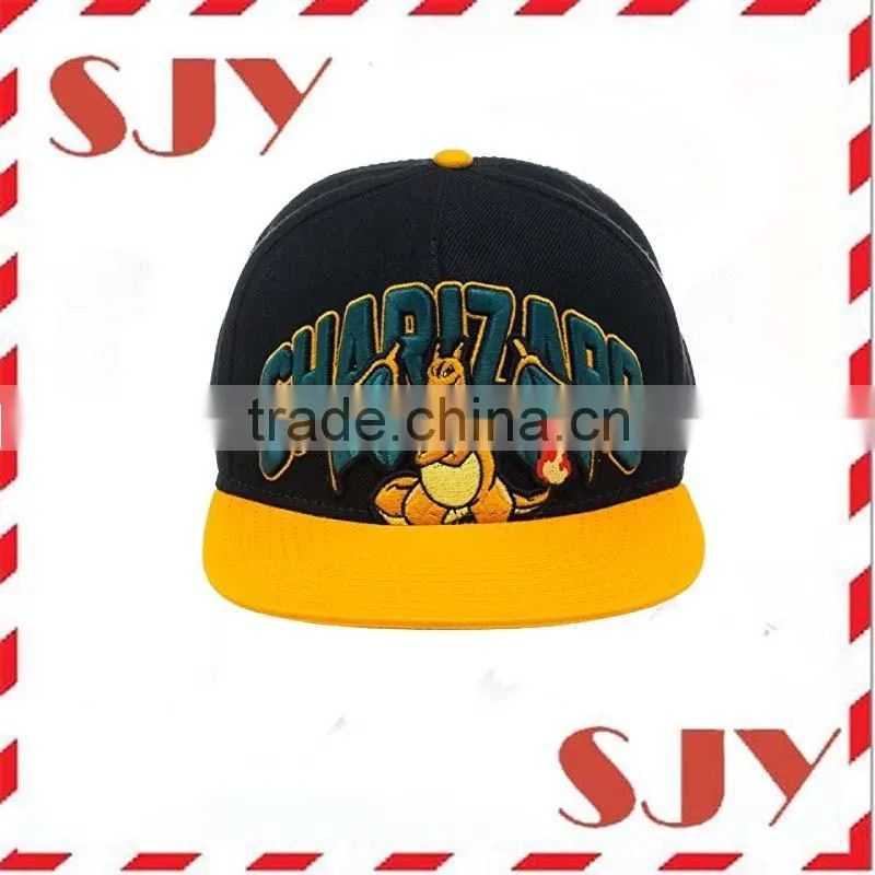 Custom Flat Brim 3D Embroidery Snapback Cap/Hat