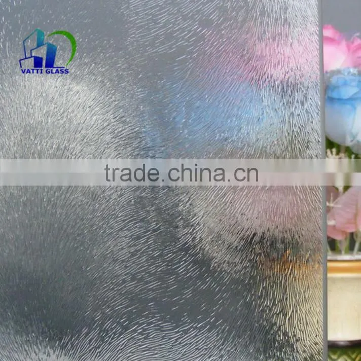 obscure glass clear patterned glass with various styles