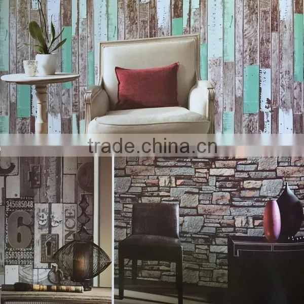 2016 modern vintage style batten wallpaper designs for house