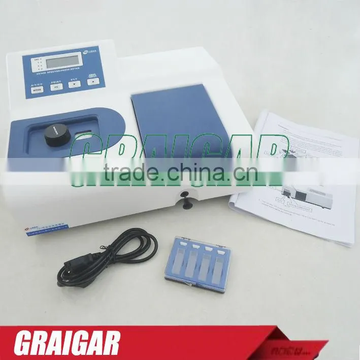 Visible Spectrophotometer 721 wavelength range 320-1020nm Spectral Bandwidth 6nm