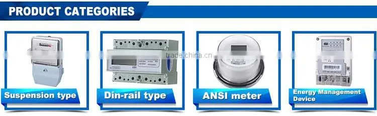 ISO9001 approved single phase electric meter