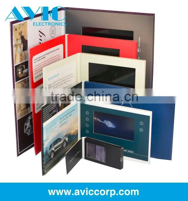 2.4/2.8/4.3/5/7/10.1 inch LCD TFT video brochure , video brochure module