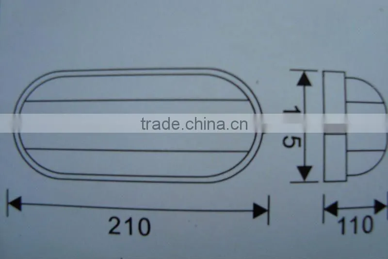 outdoor elliptic moistureproof wall light (RH-814A)