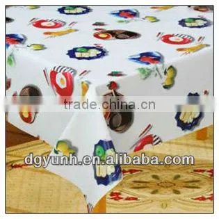 Orange Pokla Dot Vinyl Tablecloth