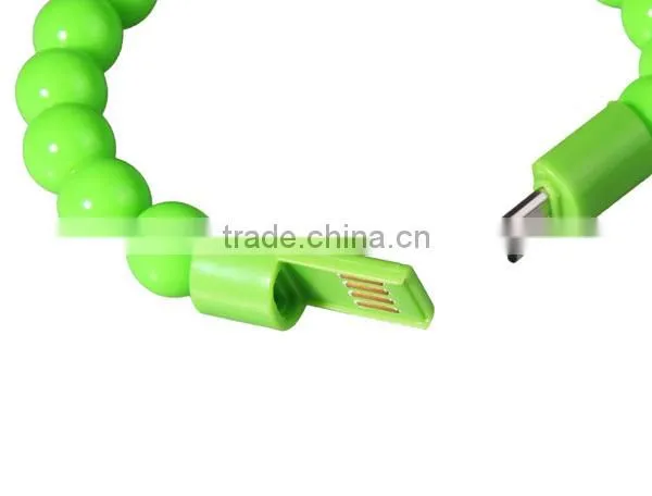 OEM logo and package sync and charging zipper usb cable metal shell 2 in 1 usb charger cable