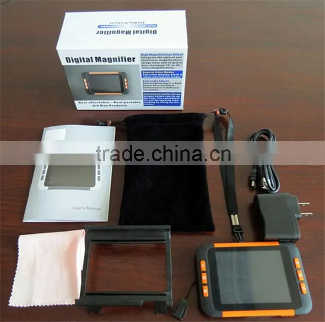 New! 3.5inch LCD Portable Video Magnifer for low vision people Low vision aid Digital Magnifier electronic reading aid