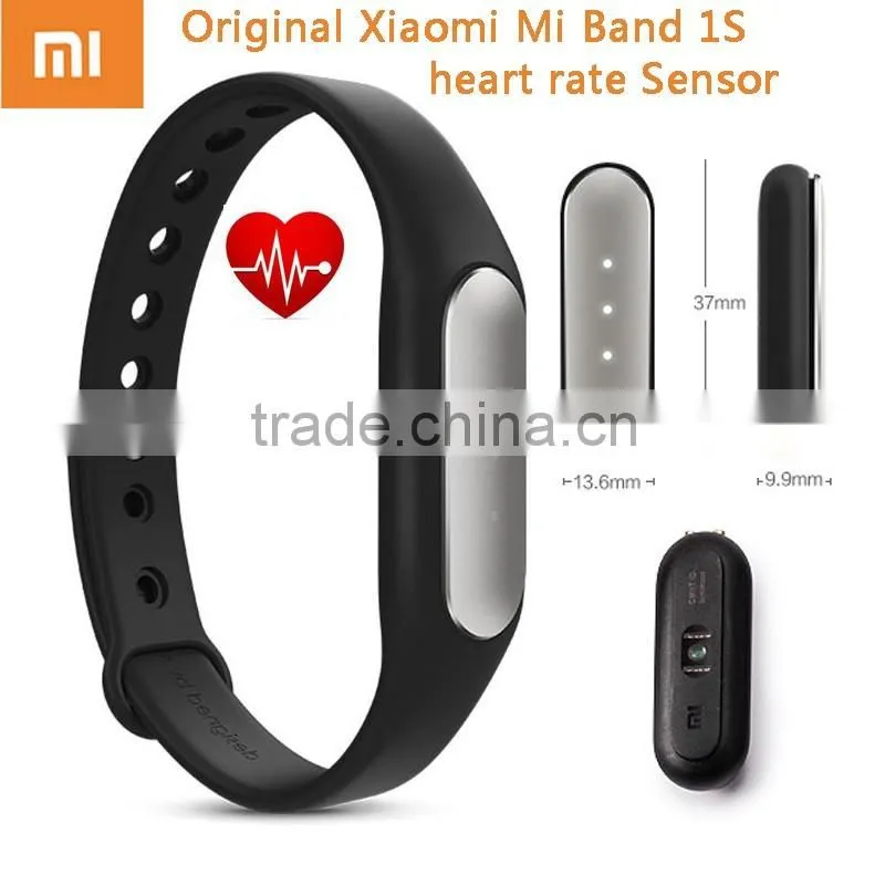 Original Xiaomi Mi Band 1S 1A Pulse Smart Sleep Heart Rate Monitor Bracelet Fitness Tracker for Android/iOS Phone