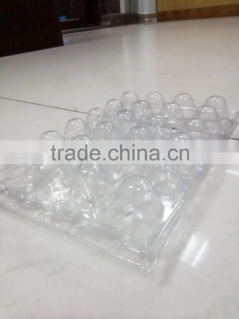 Cheap transparent plastic 24 quail egg trays
