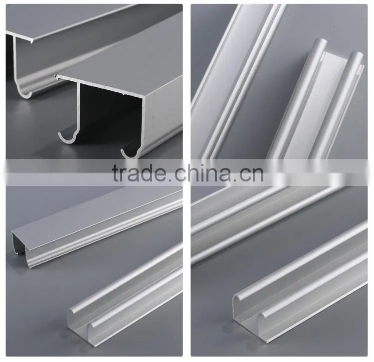 Anodized sand blasting aluminum section for window and door