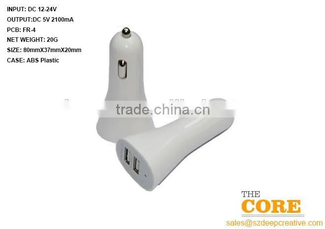 K2 two USB port car charger,2 port car charger,cheap car usb charger,Auto Charger