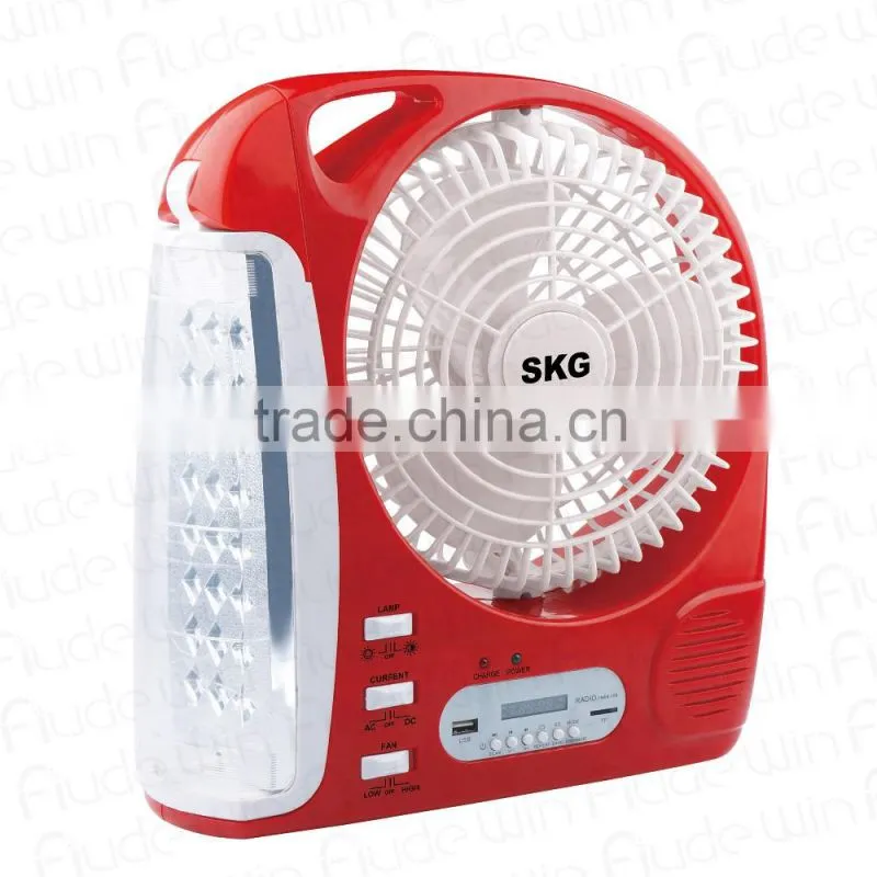 8inch Rechargeable emergency fan Light & speaker(283)