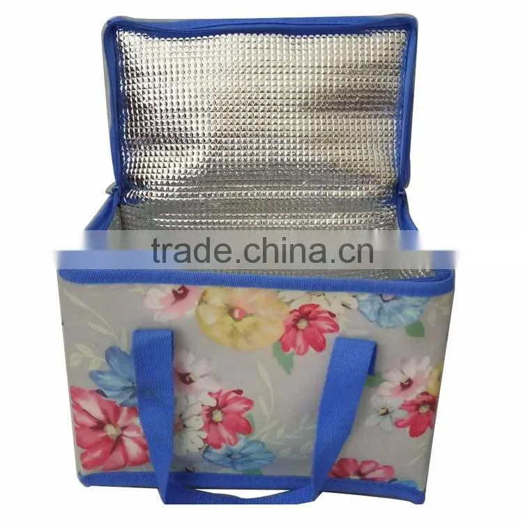Waterproof pp woven lunch cooler bag keeping warm