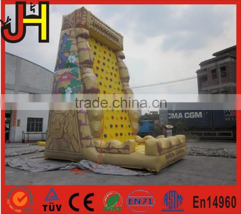 Inflatable kids rock climbing wall, cheap inflatable climbing wall, adventure climbing games
