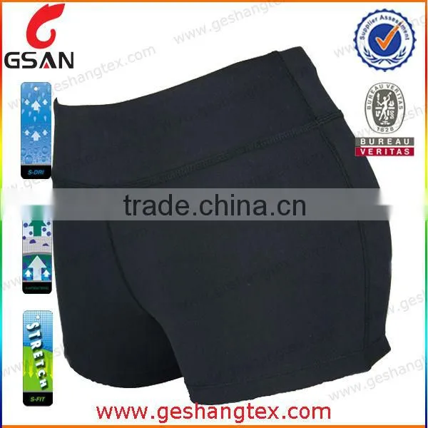 86% Nylon 14% Spandex Dry Fit Custom Women Compression Shorts