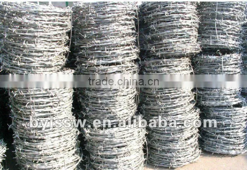 Double Twist Galvanized Barbed Wire