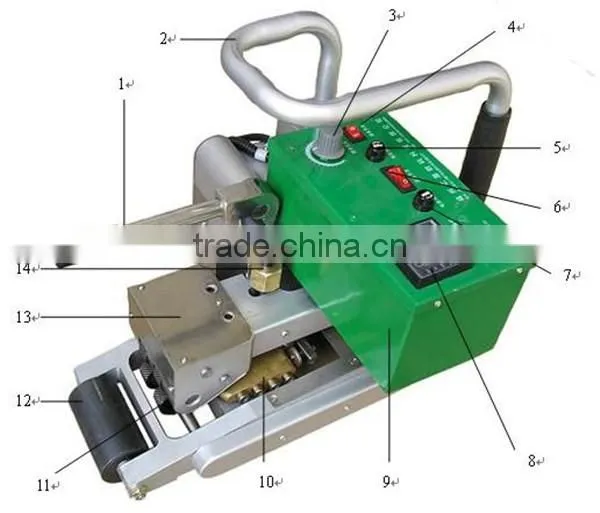 BPM900 Hot Wedge Ultrasonic Welding Machine Geomembrane Welder