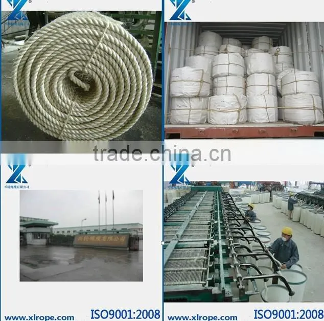 3 strand strong sisal manila rope for oil field