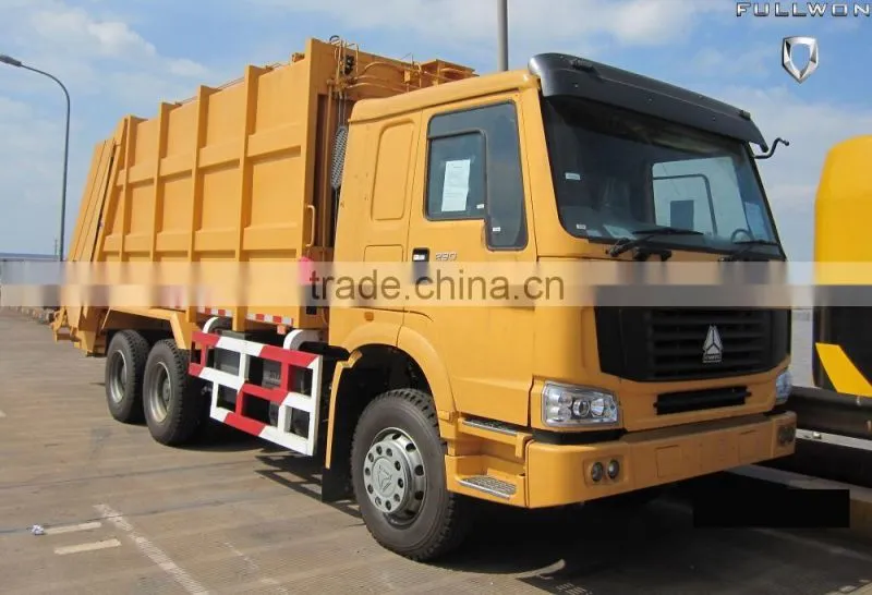 SINOTRUK HOWO 10 tons 6 wheel 4x2 garbage truck for sale