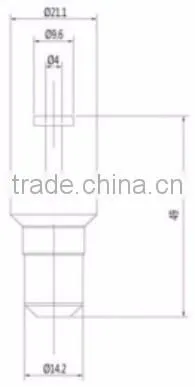 Wax thermostatic sensor element EN1111 TU-CGQ-021