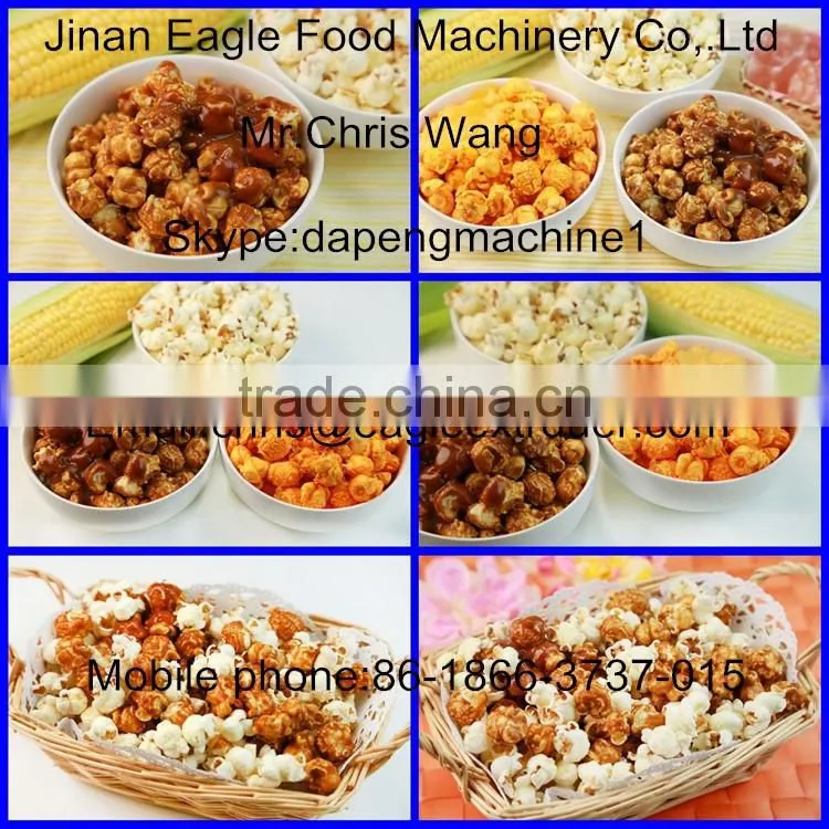 Automated product line for Savory(Caramel,Cheese,Salted,Butter, ect),Coated Popcorn(And other snacks)