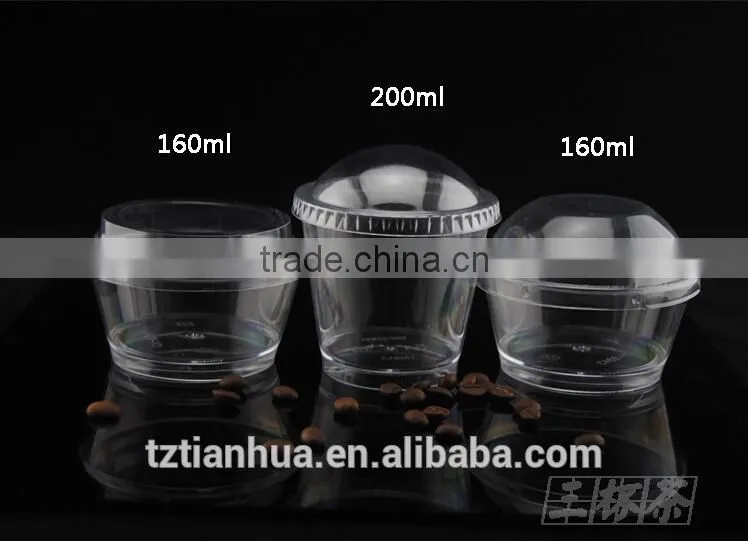China Manufactory Provide PS Material Blister Process Disposable Plastic Ice Cream Cup Lids