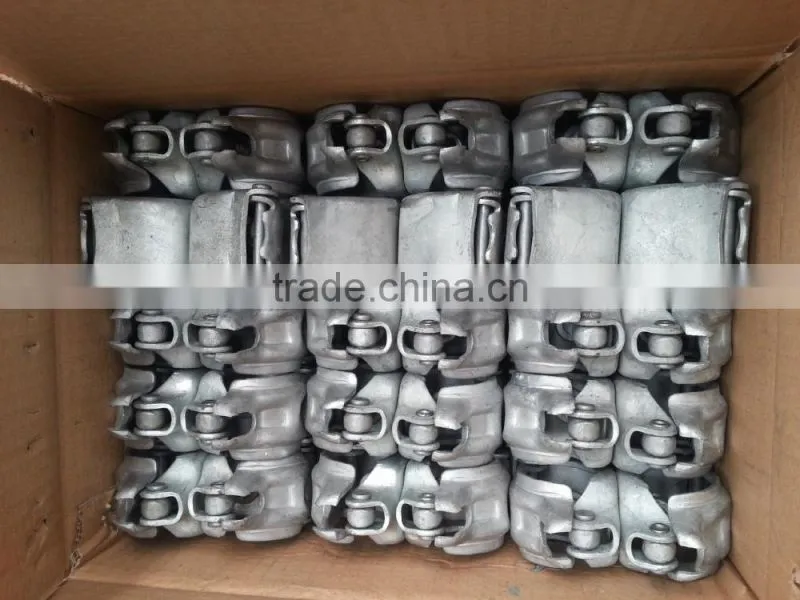 hot dipped galvanized double coupler