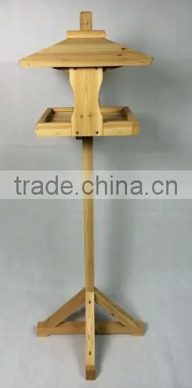 New design FSC wooden bird table with BSCI for wholesale